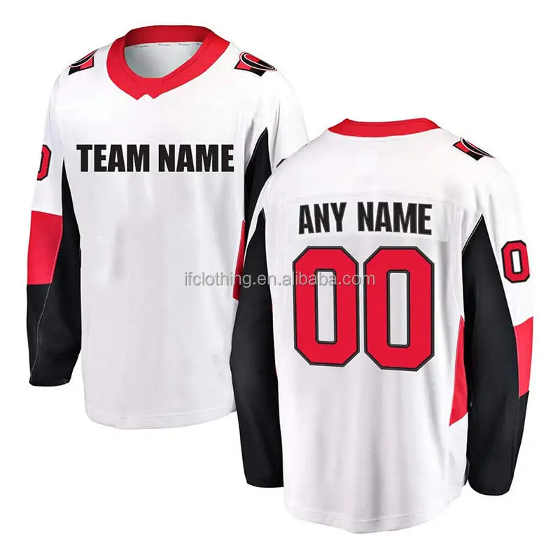 OEM Sublimated Jersey Hockey Jerseys Lightweight 100% Polyester Sublimation Reversible Ice Hockey Uniforms Hockey Jerseys