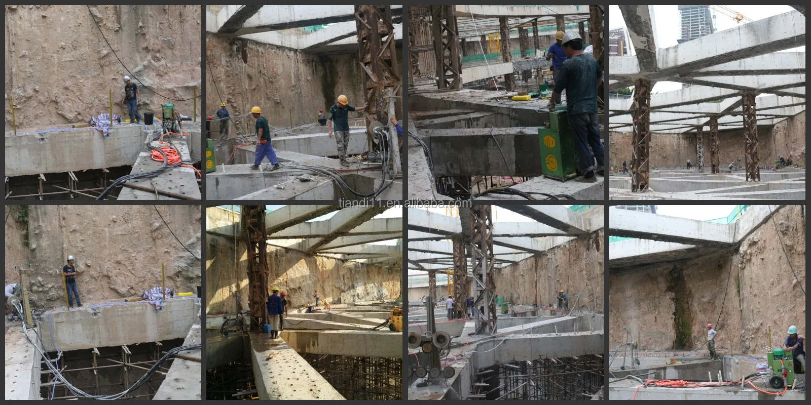 Steel Rope Chain Quarry Diamond Hand Wire Saw Machine For Wood