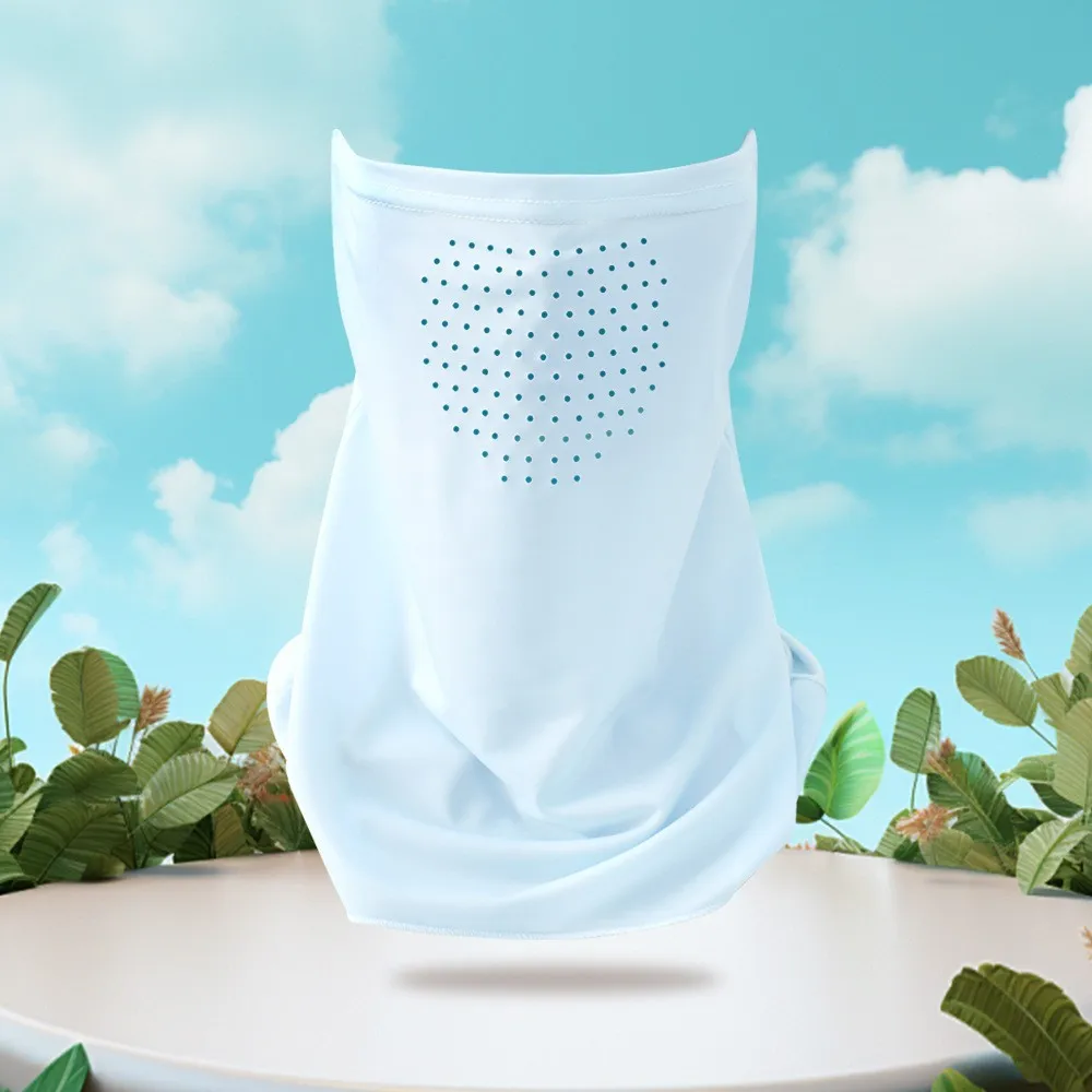 Summer 2024 Camping Hiking Fishing Mask Neck Cover Breathable Turban Outdoor UV Sun Protection Neck Veil
