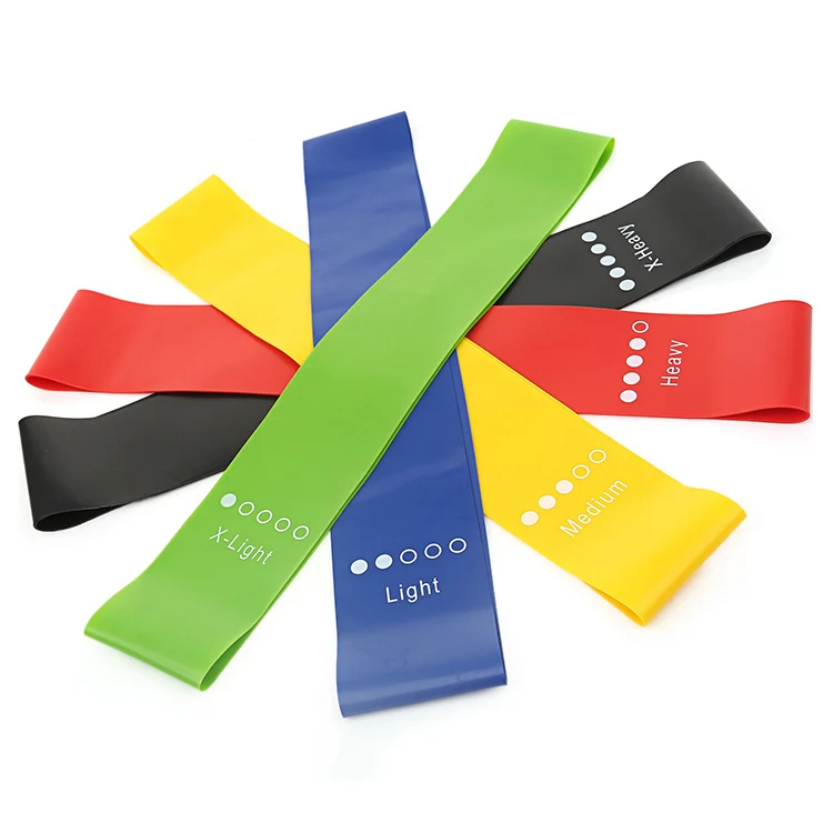 Wholesale bodybuilding fitness Stretching Latex Rubber Training Resistance band