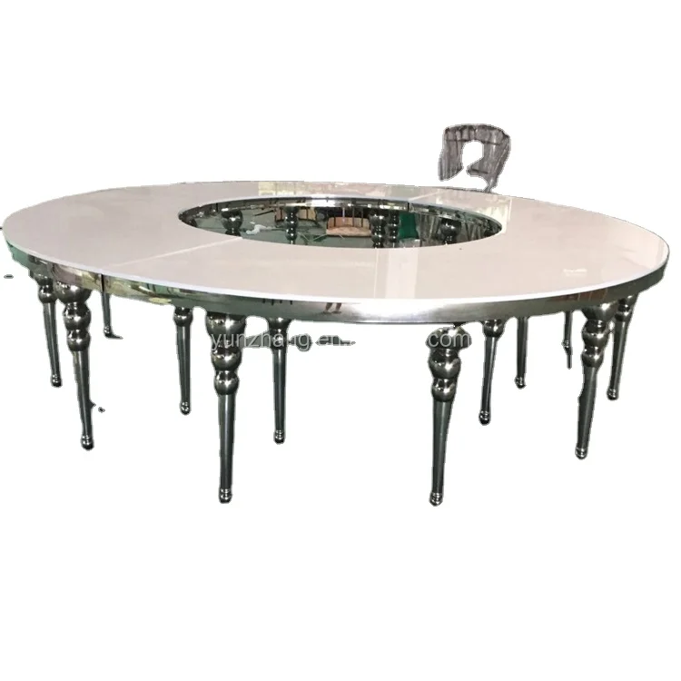 Round Dining table Variable shape for event and wedding hotel