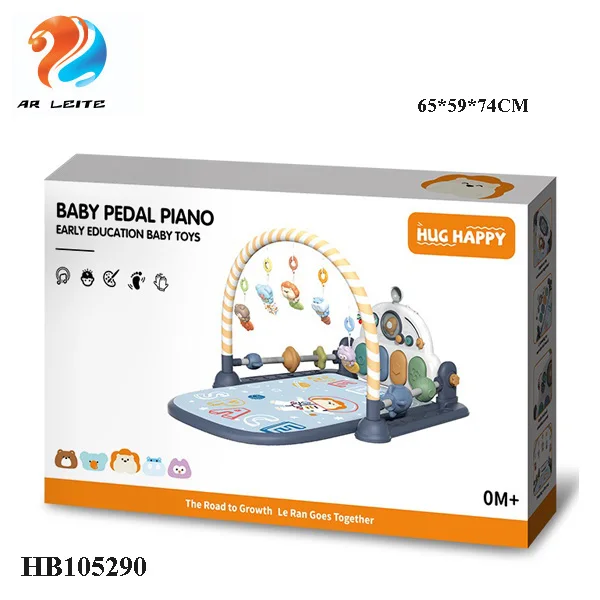 Multi-Function Musical Bluetooth Piano Pedal Soft Toys Infant Fitness Frames With  Rattles Baby Play Mat with Music