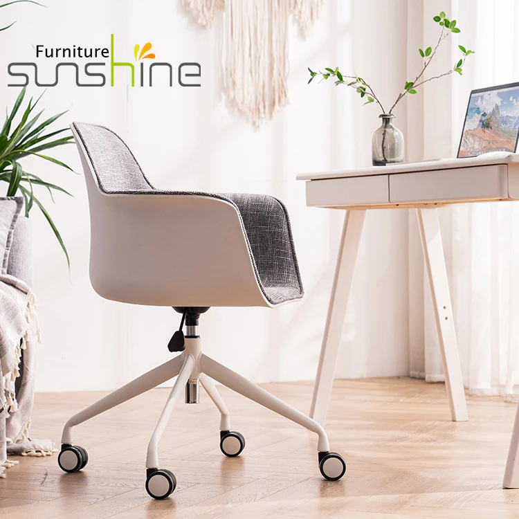 High Quality Leather Revolving Chairs Adjust Height Vertical Lift Chair for Visitor Office