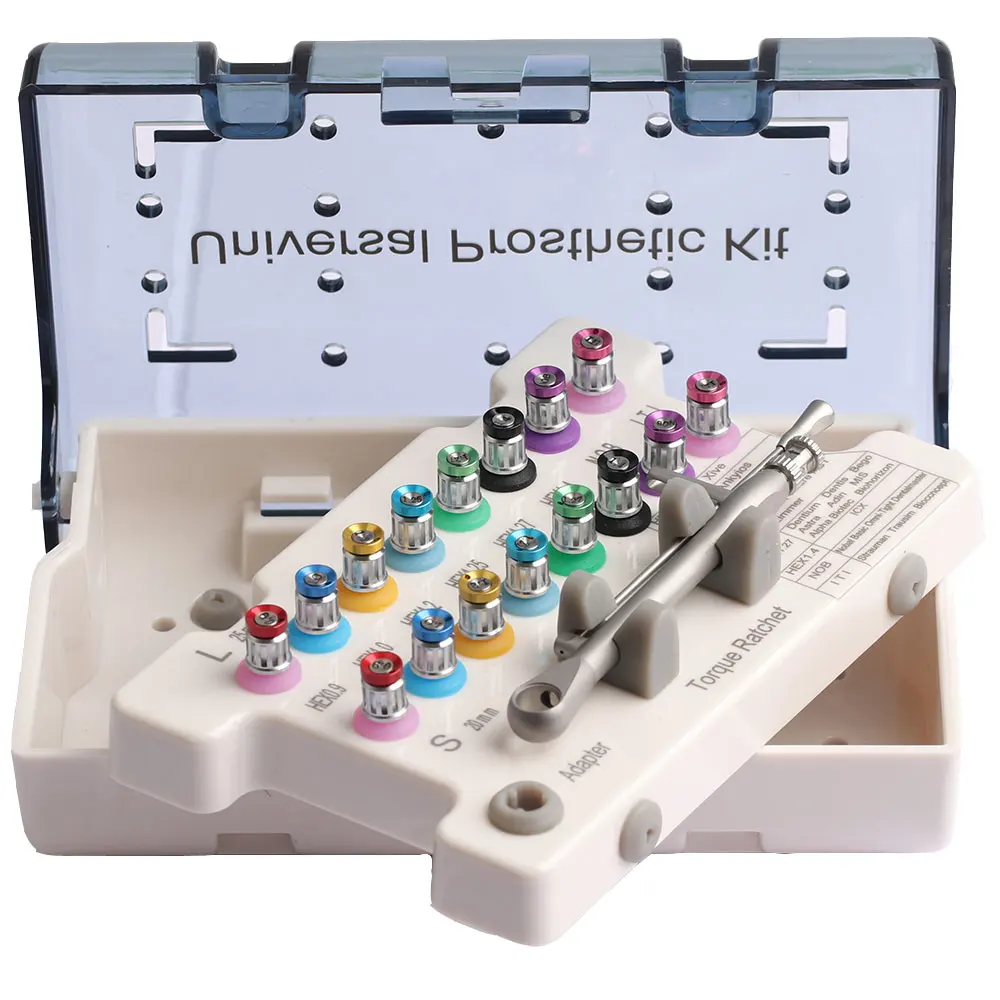 Набор хирургических приспособлений для зубных имплантатов