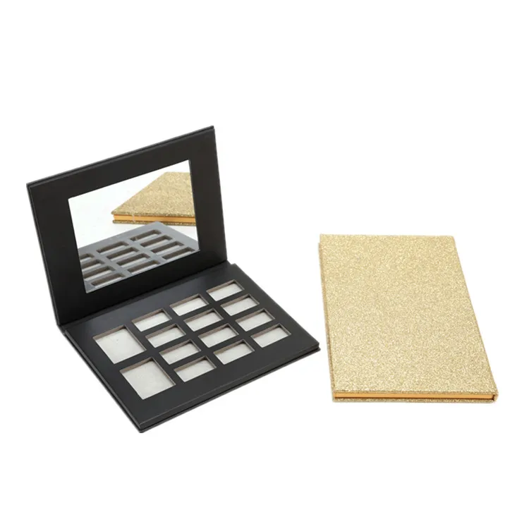 
Custom shape eco friendly square makeup eyeshadow palette box set 