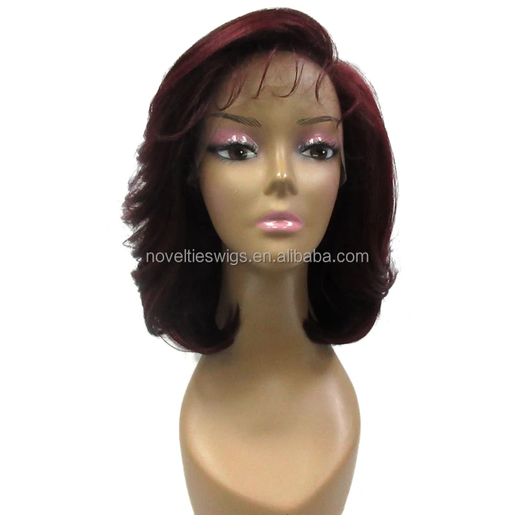 Novelties Synthetic Hair Short Bob Body Wavy Perruques Hd Lace Curly Side Part Wigs  Lace Front Wigs For Black Women