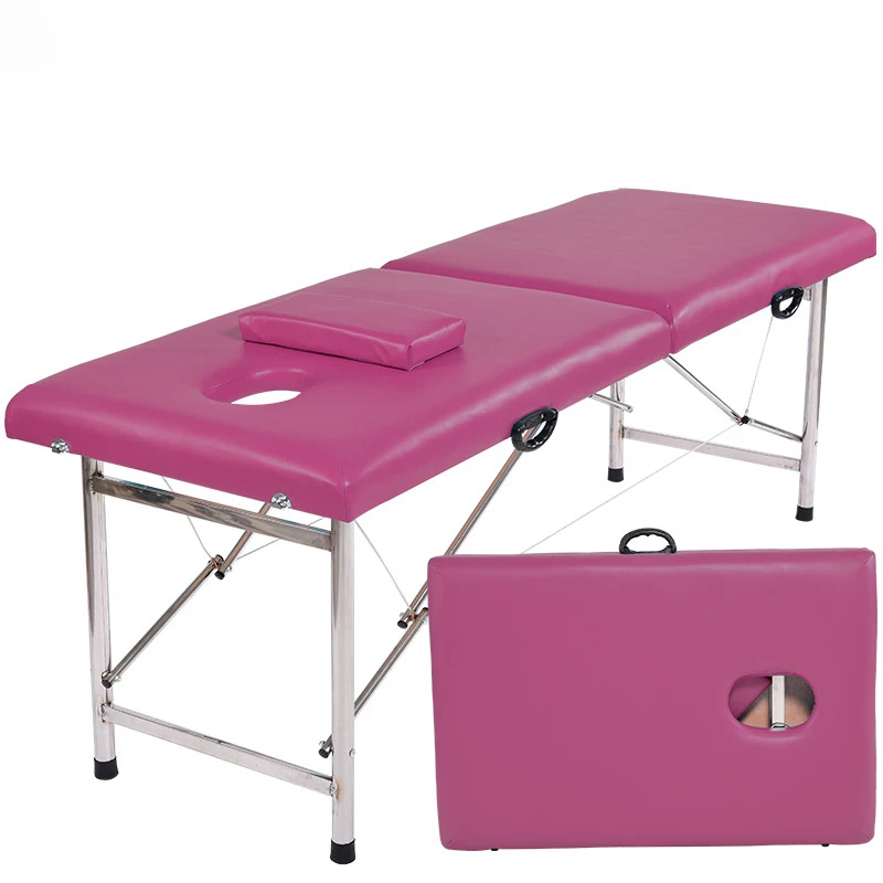Hot Sale Portable Collapsible Tattoo Beauty Massage Bed High Quality Spa Moxibustion Bed Massage Table