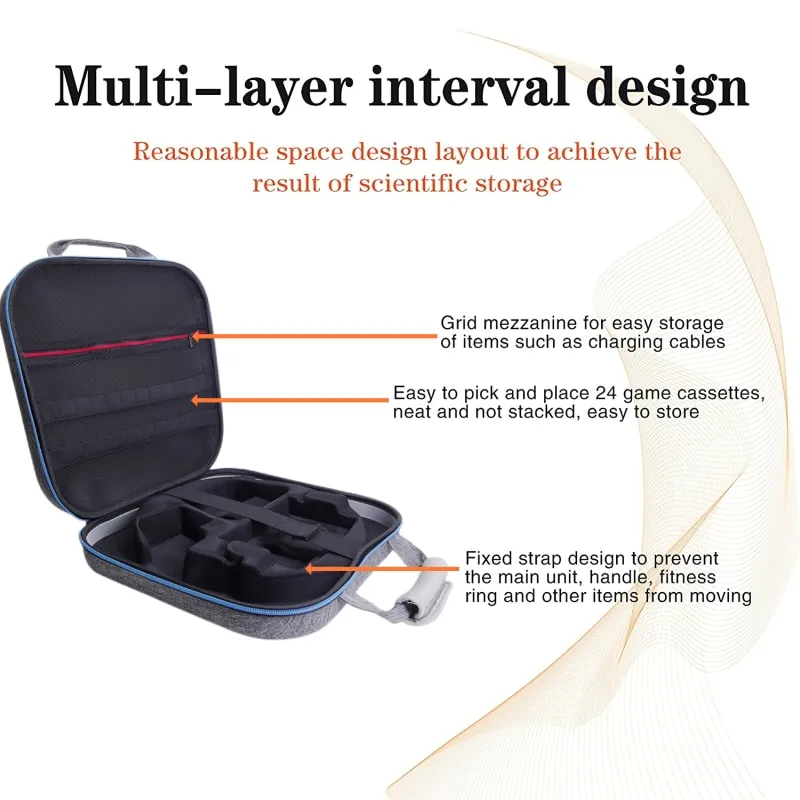 Nintendo Switch and New Switch OLED Console - Black Protective Hard Portable Travel Carry Case Shell Pouch with Pockets