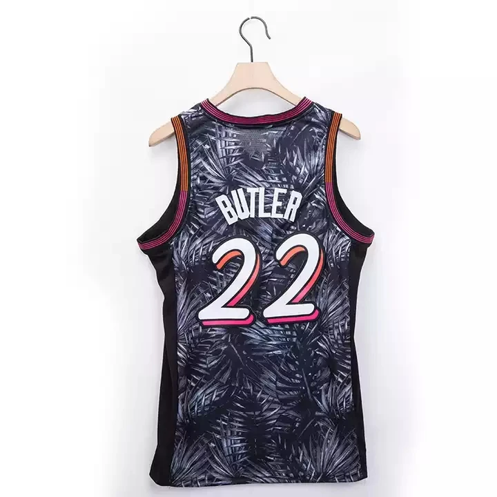 2022 2023 Miami New Season Heat 22 Butler 14 Herro 3 Wade High Quality Stitched Basketball Jersey