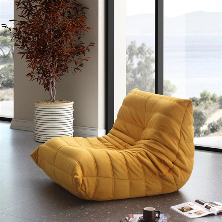 Hot-selling Tatami Bedroom Small Sofa Nordic Single Recliner Balcony Leisure Chair Light Luxury Lazy Sofa