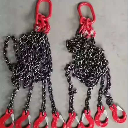 Heavy Duty Alloy Steel Master Link 2 3 4 Legs G80 Lifting Chain Sling with Hook