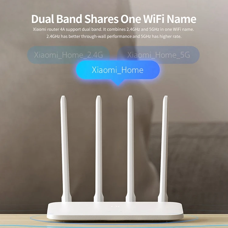2022 NEW Original Xiaomi Mi Router 4A Wi-Fi 5GHz 1200 Mbps 4 External Antennas Up to 128 Devices Gigabit Internet