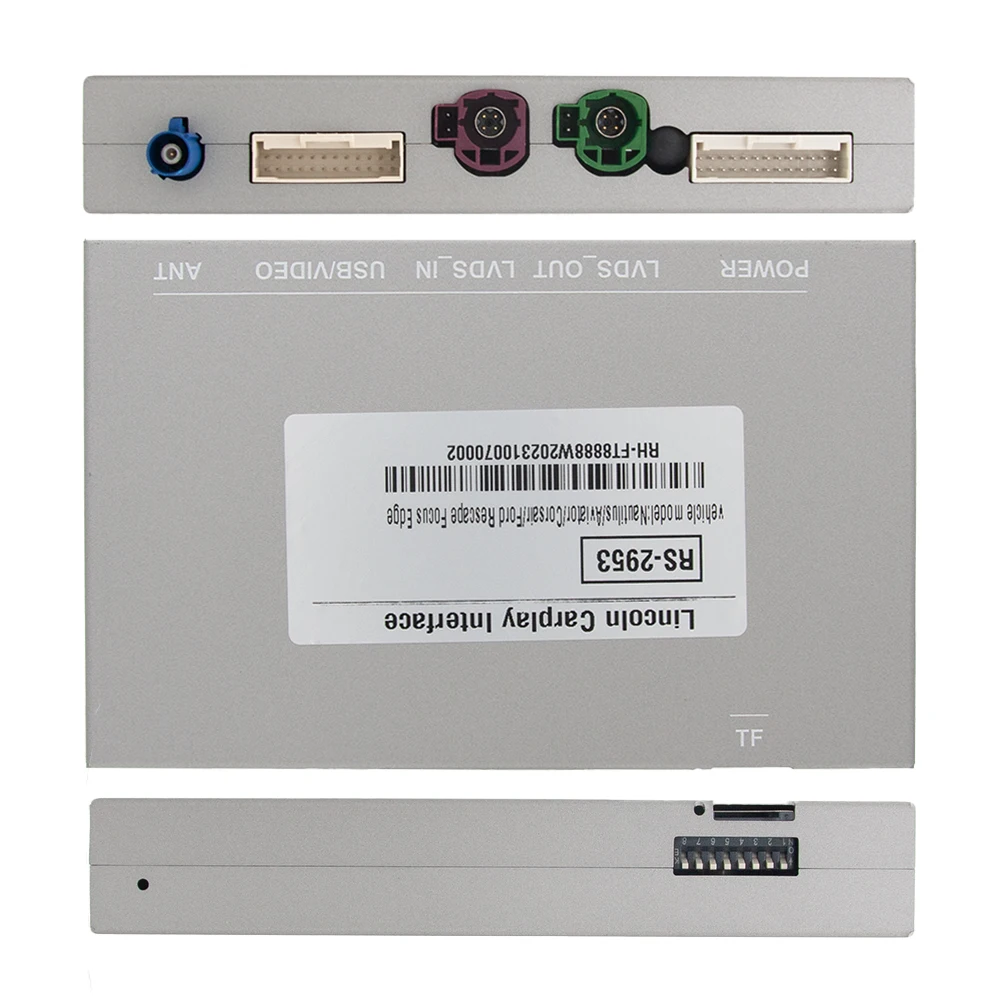 Android Auto Wireless Carplay Box Kits For lincoln Nautilus 12.3 inch 2020-2022 With Reverse Camera Interface Mirroring Link