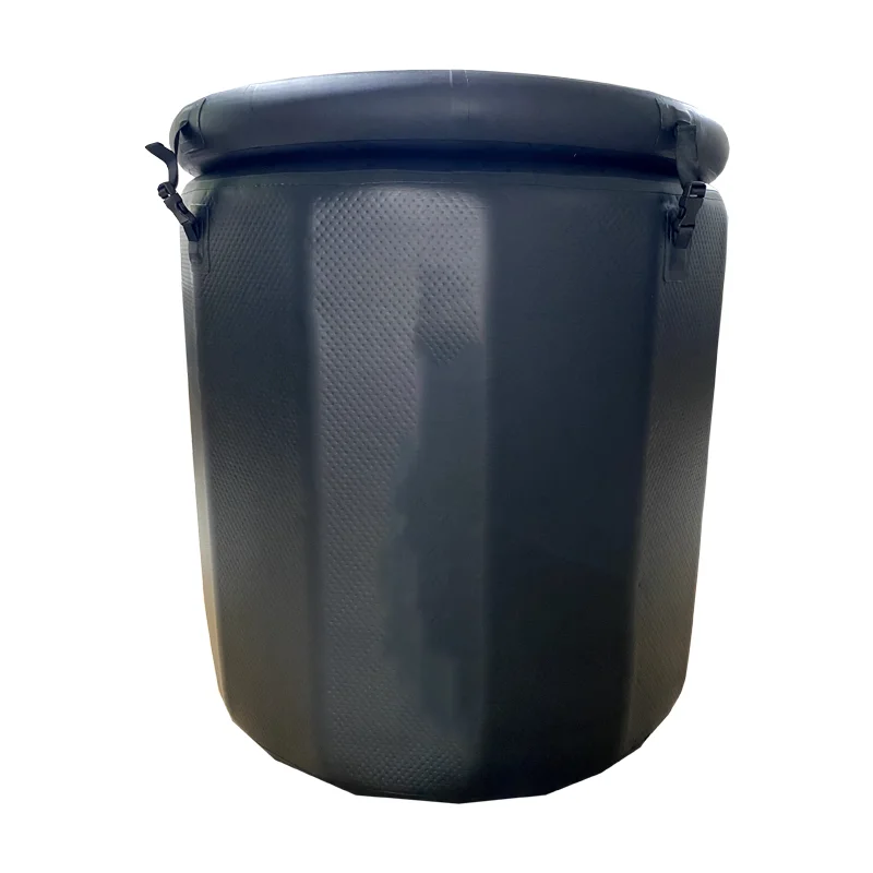 Inflatable Round Portable Ice Bath Tub Cold Plunge Fitness Barrel Tub