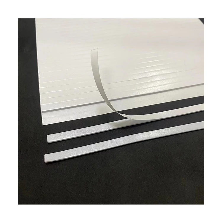 China manufacturing custotom die cutting 6mm width Double Sided Self Adhesive Die Cut white Eva Foam strips