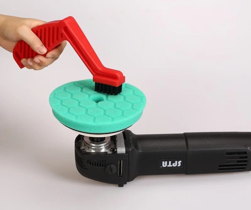 SPTA Foam Pad Conditioning Brush Polishing Pad Wash Brush Hand Use Brush