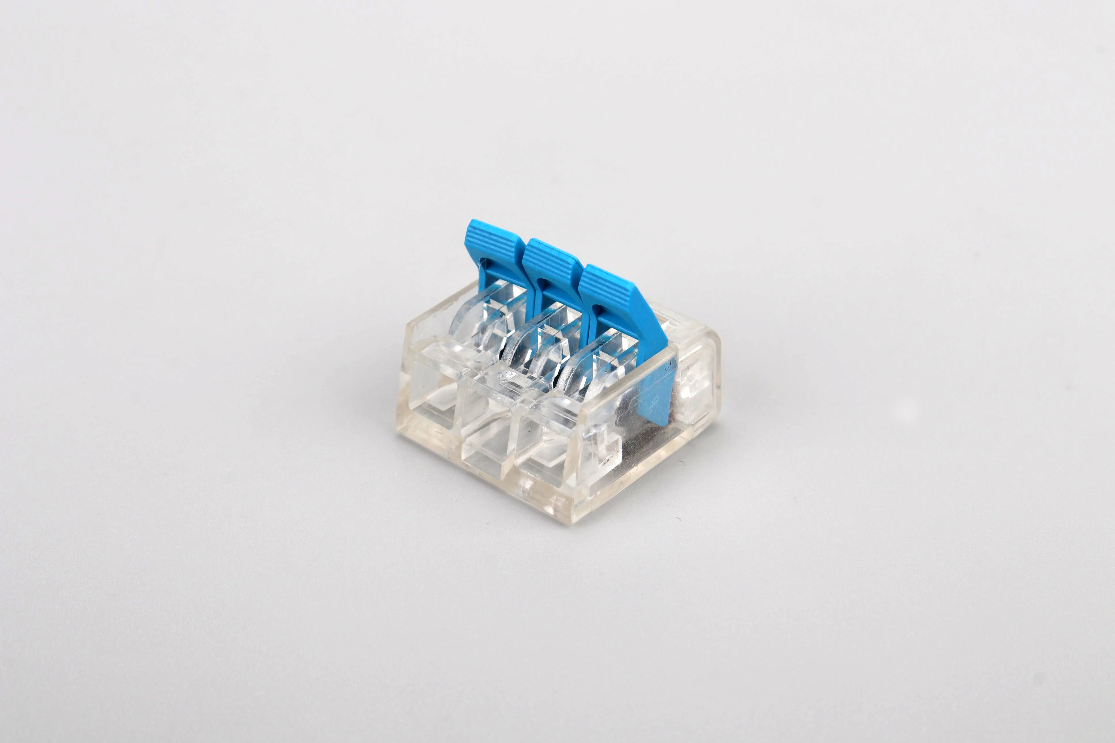 Most Popular 221 Series 221-413 Multi Core Electrical Compact Splice Terminal Block Wire Connector PC Plastic Bag Automotive BNC