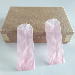 Fast Ship 24 mm Vellum Glassine Stamp Wax Bag Custom design Mini Medium Waxed Baggies