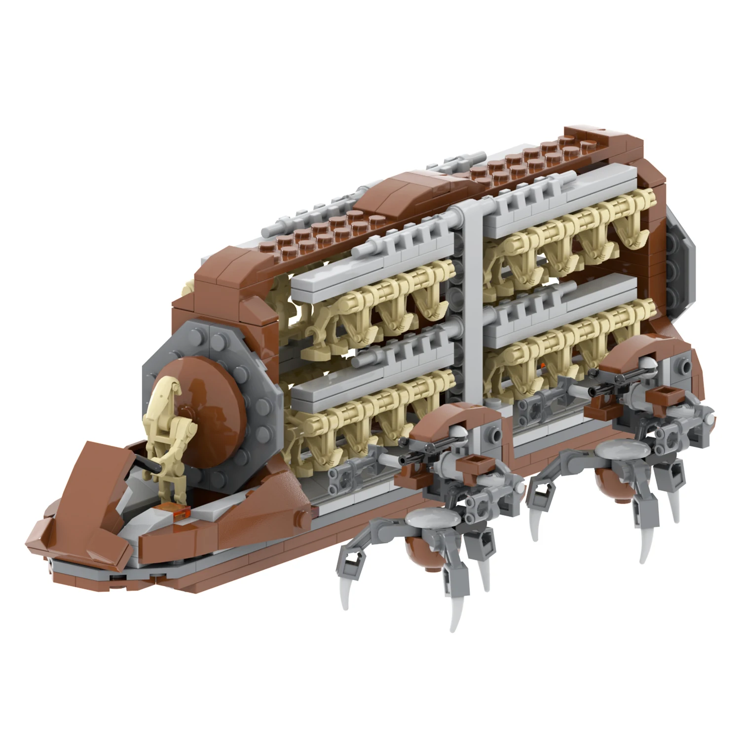 Hot space war Battle Droid Troop Carrier with Building Blocks Cool Set for Creative Play toys 48PCS set