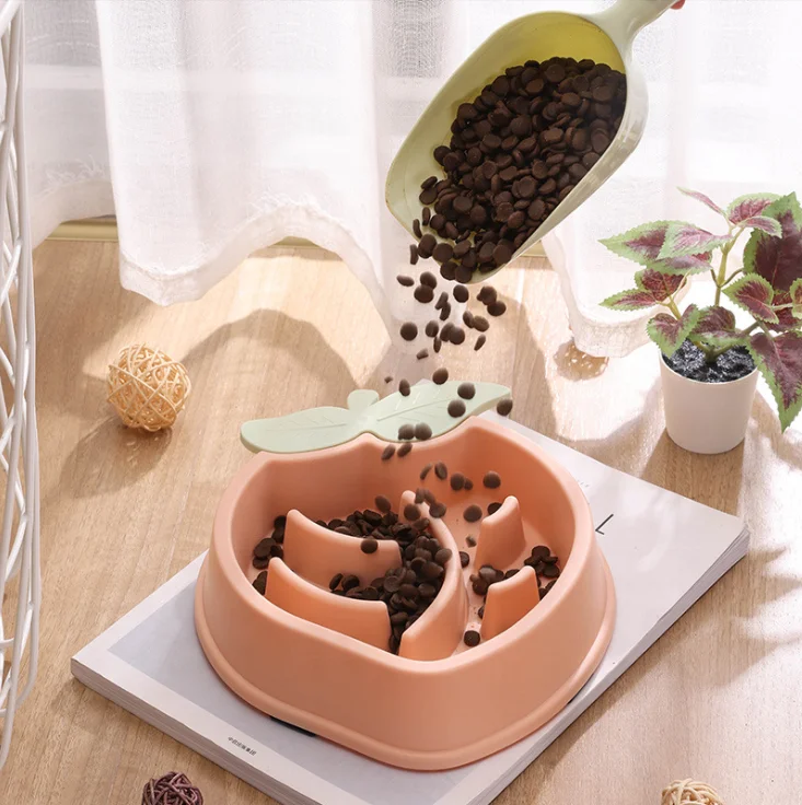 HOT SALE Anti Gulping Dogs Slow Bowl Feeder For Fast Eaters Fun Dog Bowl