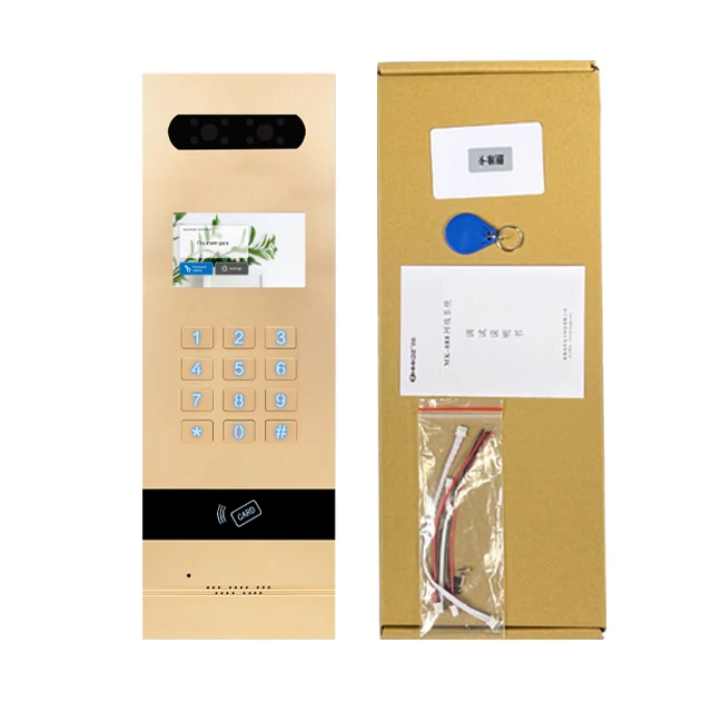 Golden IP Intercom Door Phone System Doorbell For Multi Apartments