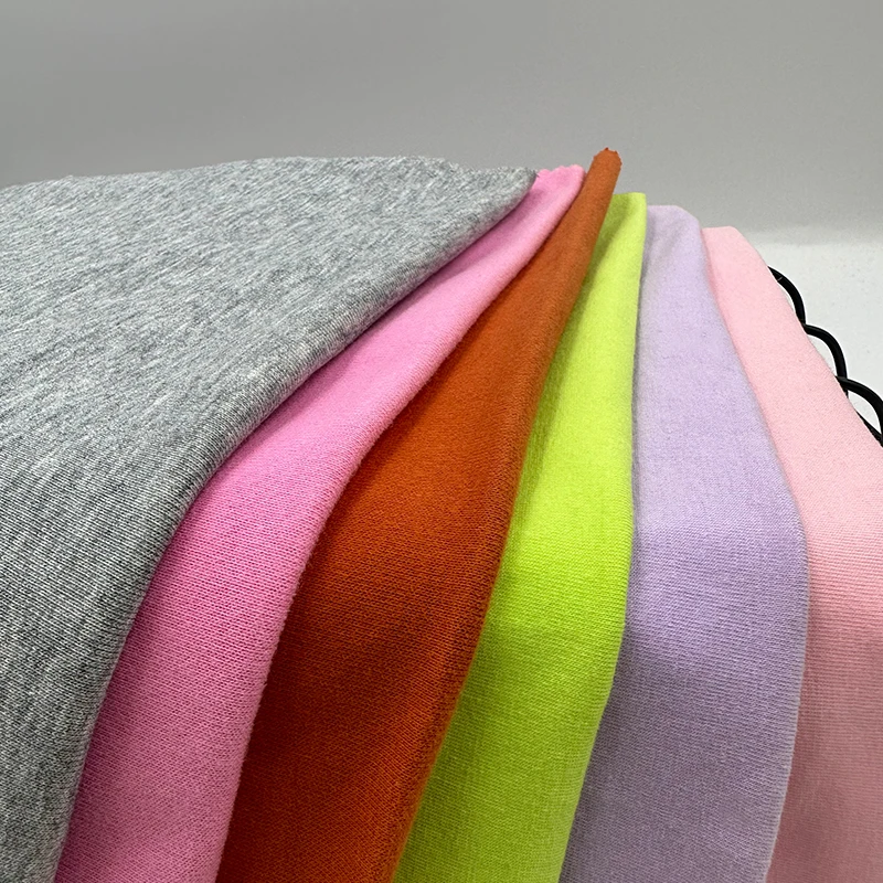 Hot Sale Skin-friendly 60% Cotton 40% Polyester CVC Knitted French Terry Fabric Roll For Thin Hoodie