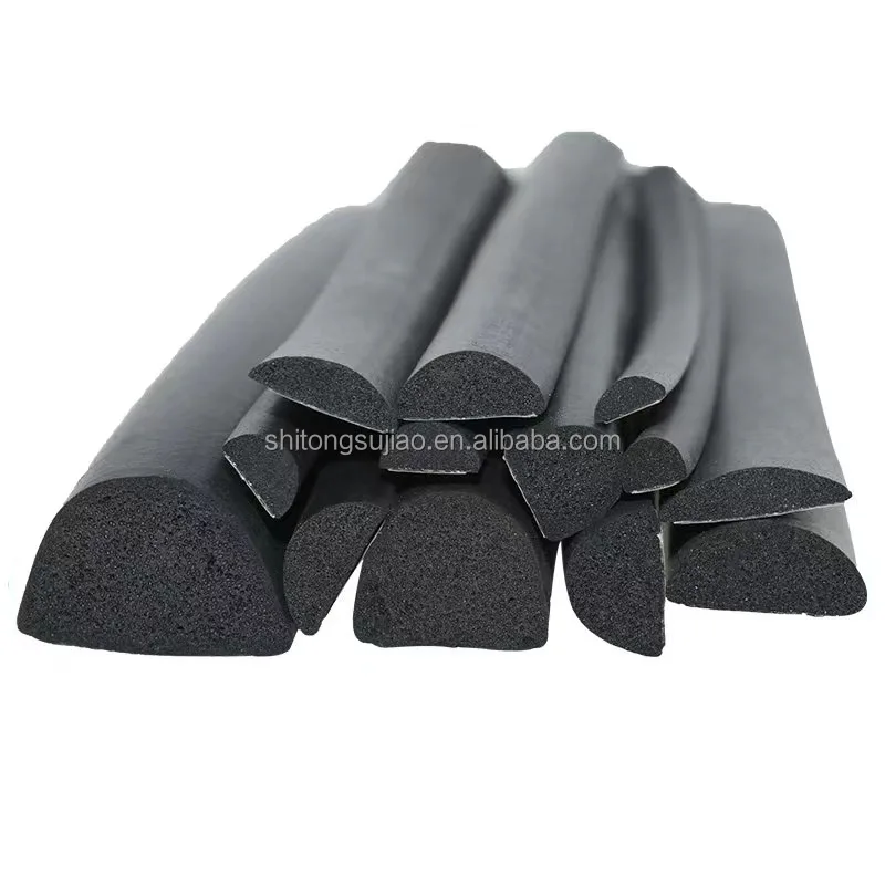 Self-adhesive D B P Z Shape Car Door Seal Strip Rubber Noise Insulation Weatherstrip Soundproof Foam Sponge Seal Strip
