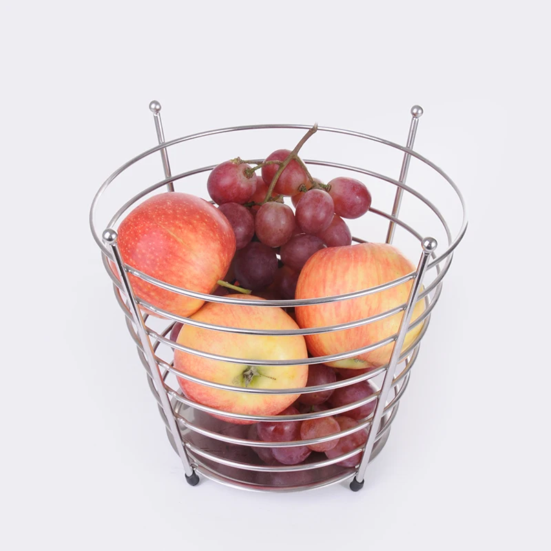 Fruit Basket 3 Tier Metal Foldable Storage Baskets Green Foldable Wire Net Hanging Basket Each Pc in a Gift Box,then 10pcs /ctn