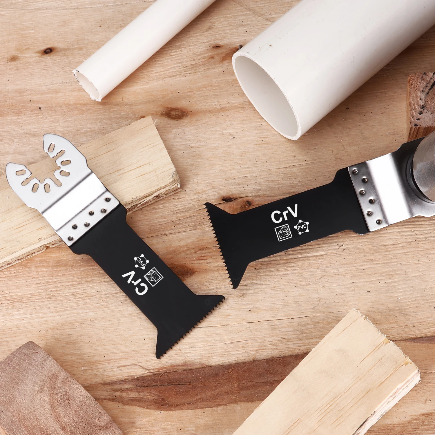 10PCS Pack Set Oscillating Saw Blades Wood Multitool Blades Quick Release HCS 42mm Multi Tool Blades Fit Most Models