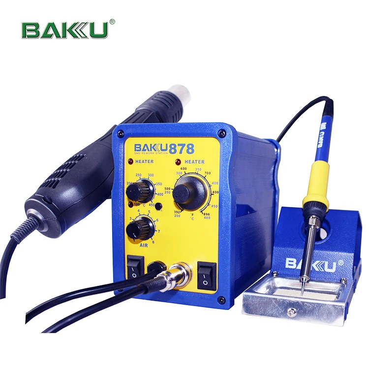 BAKU Hot Selling infrared bga rework station+Soldering Iron Station hot air BK-878