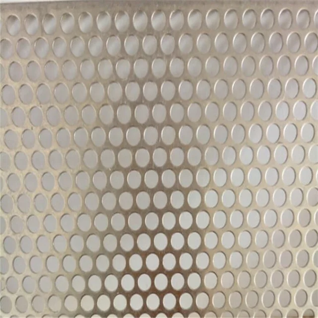 Low Price 1/4 1/2 inch Hole Stainless Steel Perforated Sheet Punched Metal Screen Wire Mesh