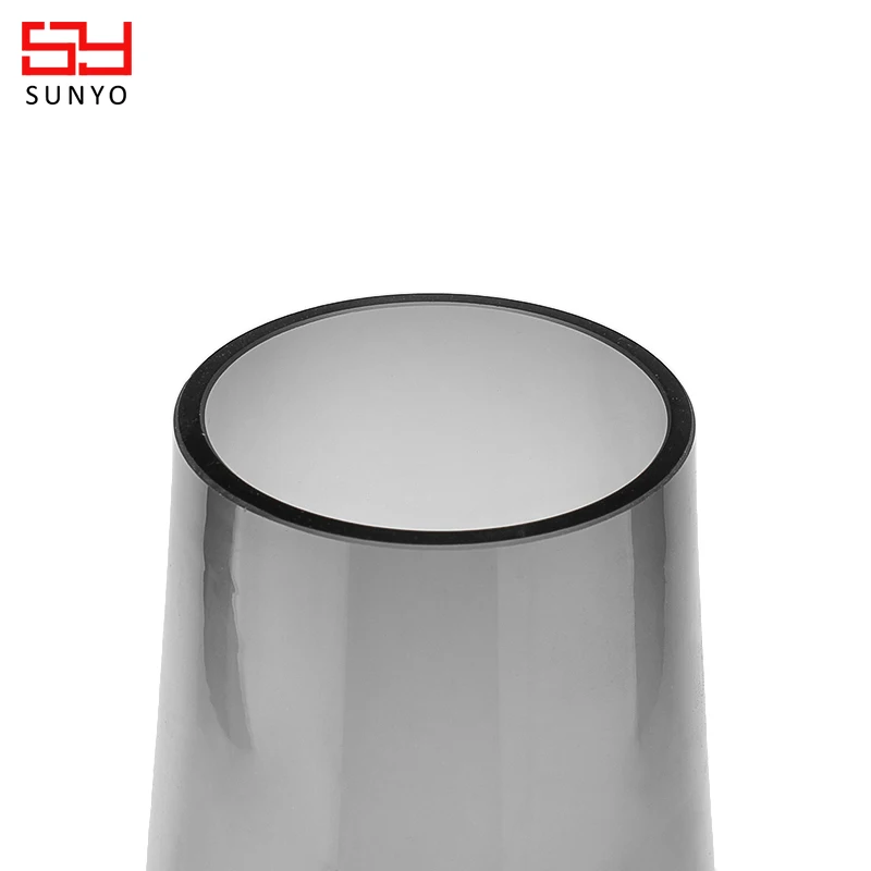 Sunyo Modern Styling Egg Shape Glass Vase Hand Blowing Lead Free Round Bottom Vase Decor Vase For Home And Wedding Decorative