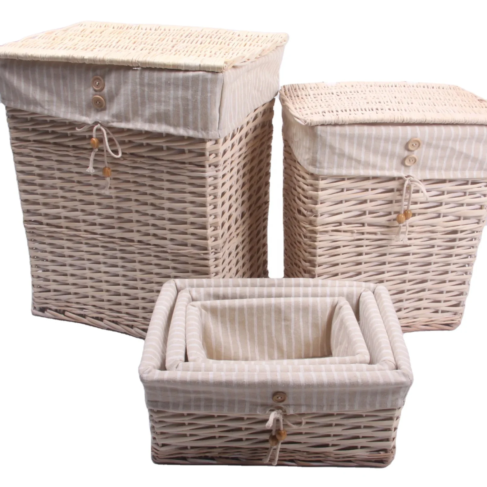 Washable Household Children Kid Dirty Clothes Basket Wicker Laundry Basket