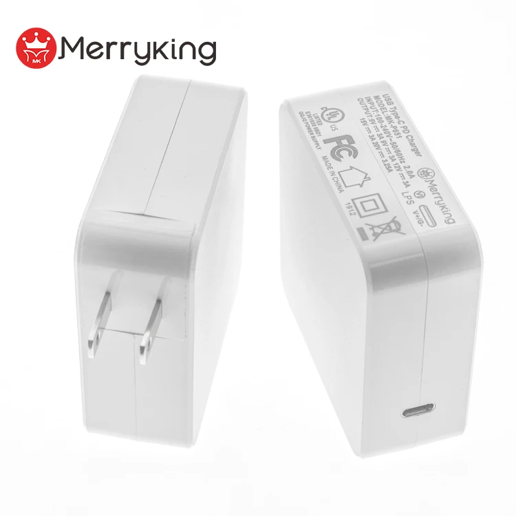 65W/61W USB C Power Adapter Type C Power Delivery PD Wall Charger 65W Compatible 61W 45W 30W and 12W for MacBook Pro
