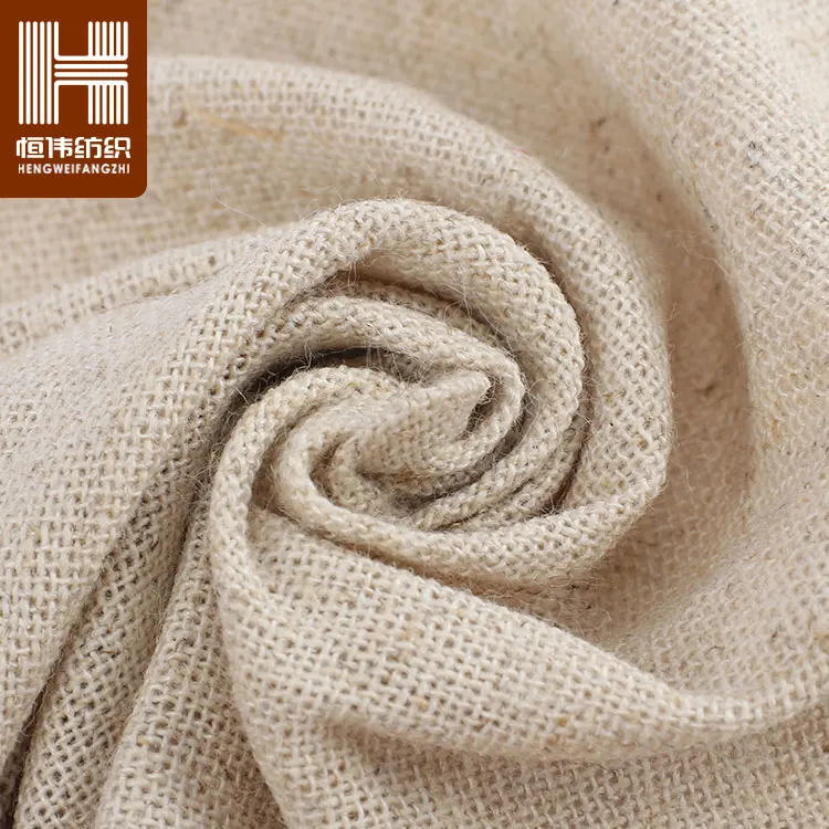 Wholesale Plain Style 70% Cotton 30% Hemp Fabric For Curtain