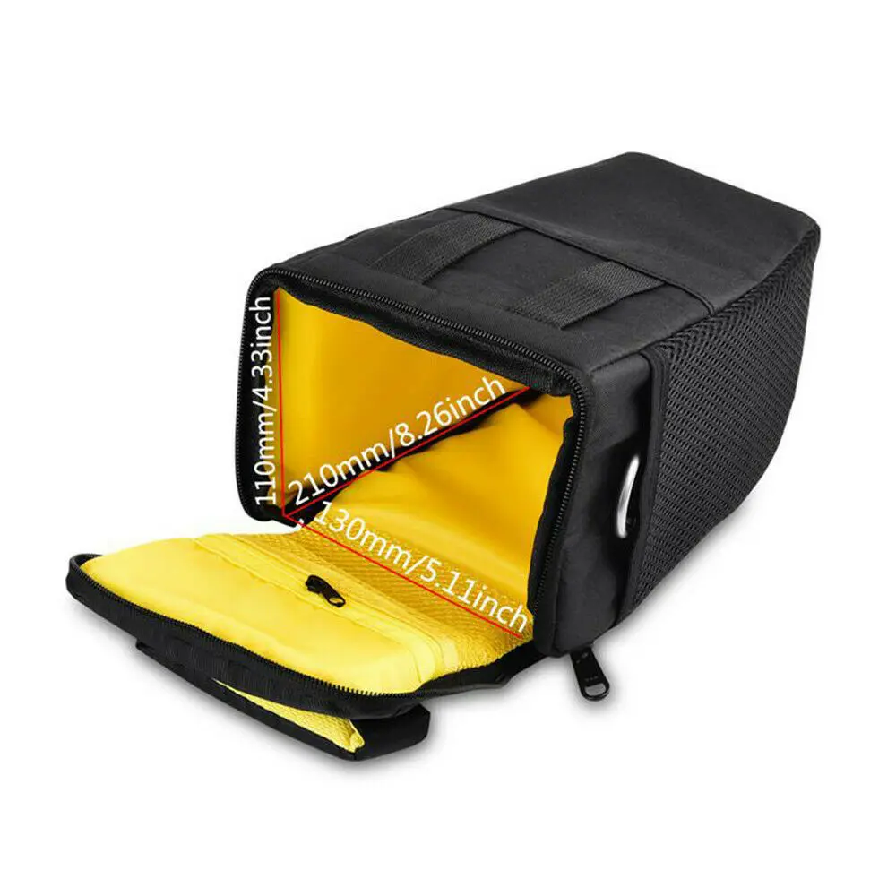 
Mini Black Nylon Polyester Fabric Material DSLR Camera Bag Case For Nikon D3400 D3500 D90 D750 D5600 D5300 D5100 D7500 
