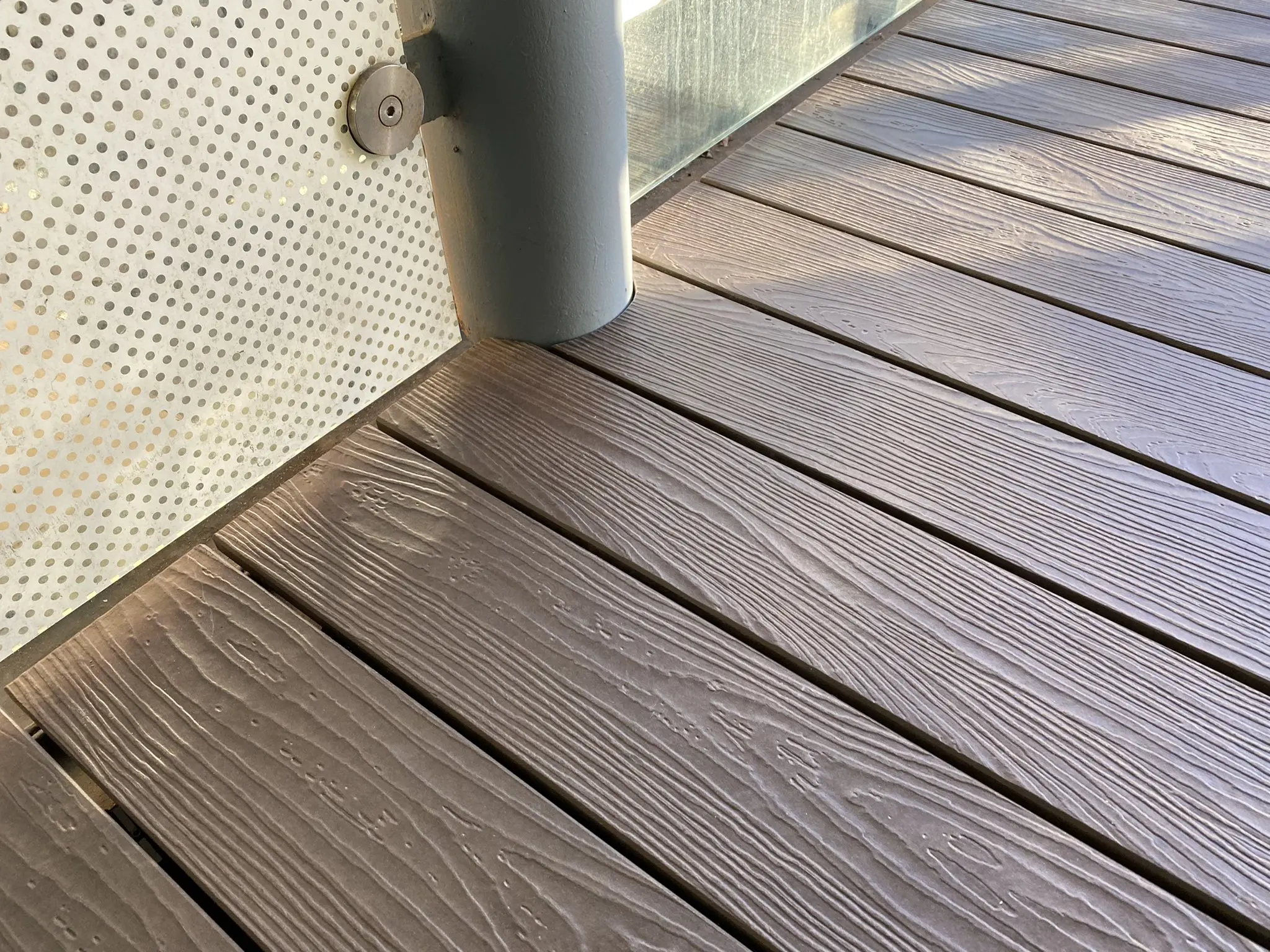 New technology fiber cement board 3D embossed composite wood look decking outdoor flooring interlocking deck