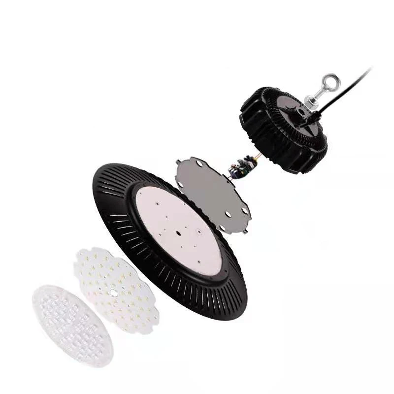 
China Factory 100W 150w high temperature ambient ufo 3000k ufo led high bay light 