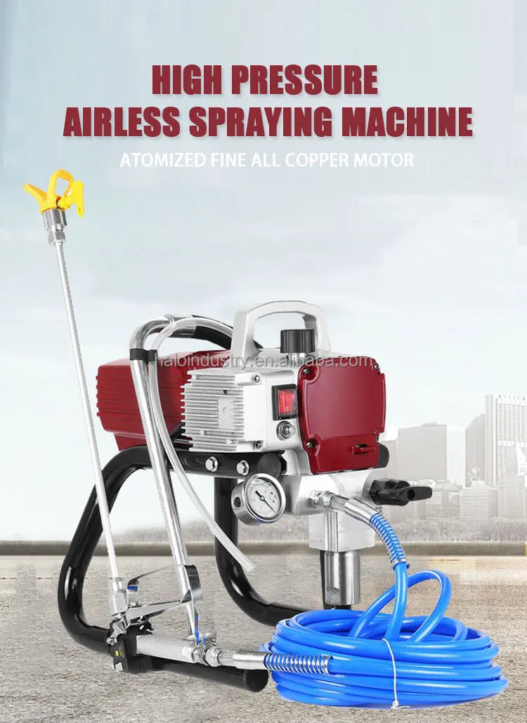 High pressure airless non gasoline spray painting sprayer steel tile latex paint wall car paint spraying machine