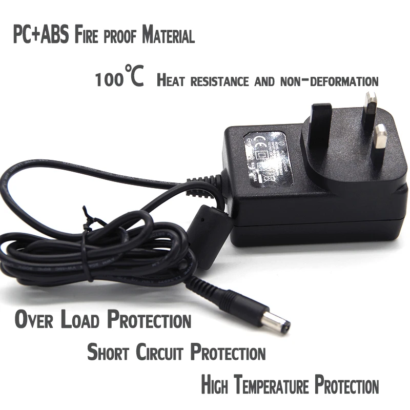 AC DC 12V 0.6A 1A 1.5A 2A 3A 4A 5A 6A адаптер стандарта ЕС США Великобритании AU JP KR питания с Европейским сертификатом соответствия от сертификационной организации GS KC SAA безопасности маркировкой
