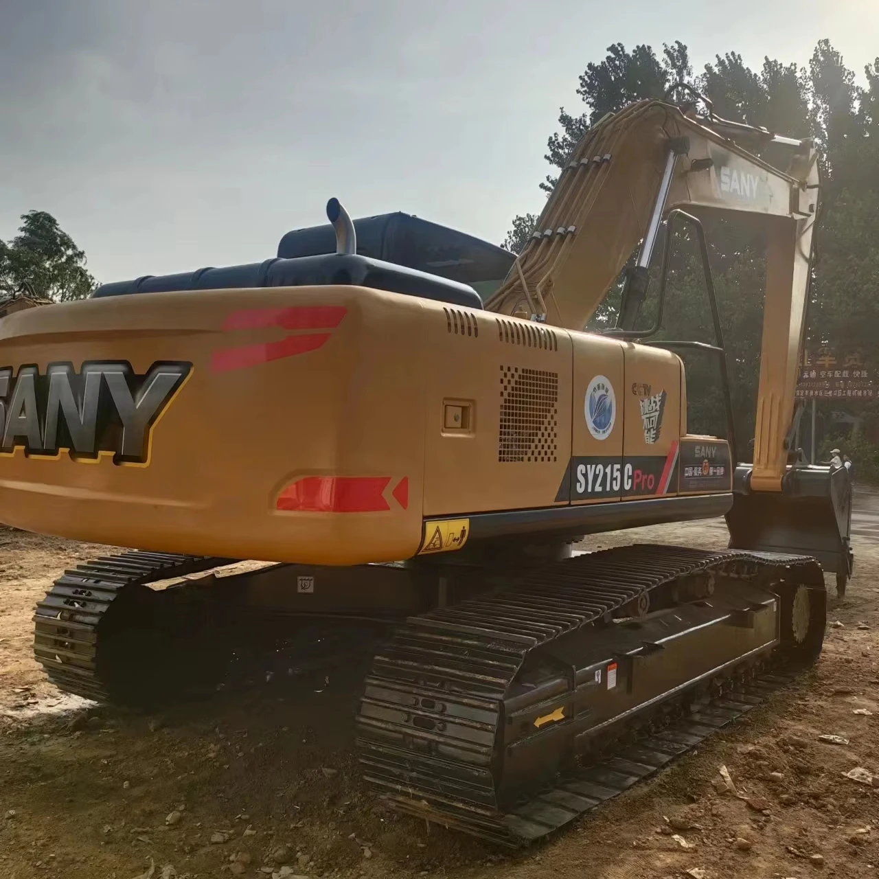 Used high quality SANY SY215C 215c 21 ton hydraulic crawler excavator construction machinery digger for sale