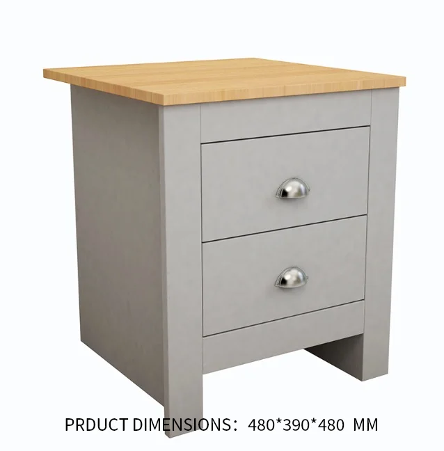 Dropshiping Modern Mdf Wooden Luxury Black Nightstand Table for Bedroom Furniture