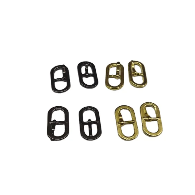 Hot Sale Square Round Alloy Adjustable Slide Gold Black Metal Belts Buckles Alloy Pin Buckle