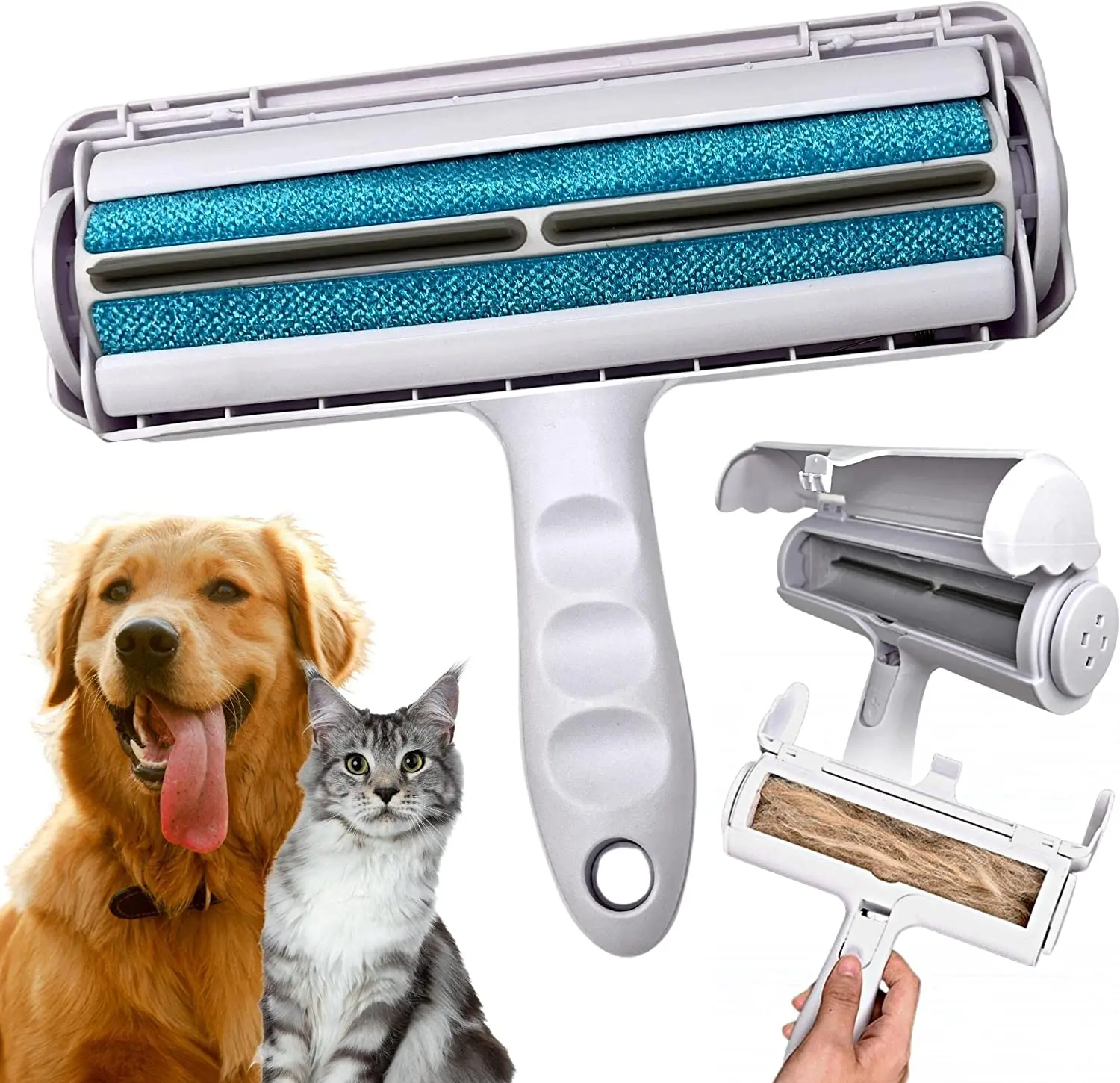 Dog & Cat Pet Fur  Remover Cleaning Perfect for Furniture Couch Carpet Car Seat Clothes Pet Hair Remover Roller