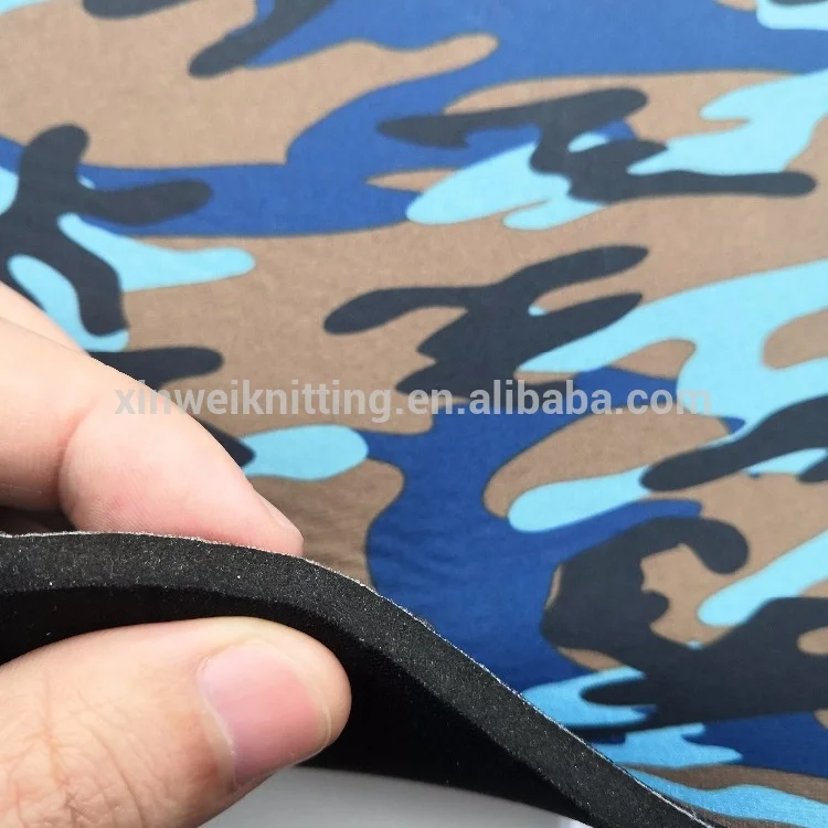 Wholesale custom printed meter camo yamamoto wetsuit neoprene textile fabric for diving suit