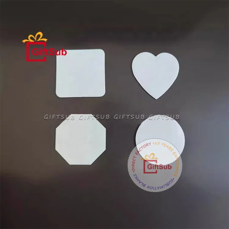 Personalized Gift Sublimation Fridge Magnet Blanks Custom DIY Refrigerator Magnets Decorative Round Rectangle Souvenir Magnet