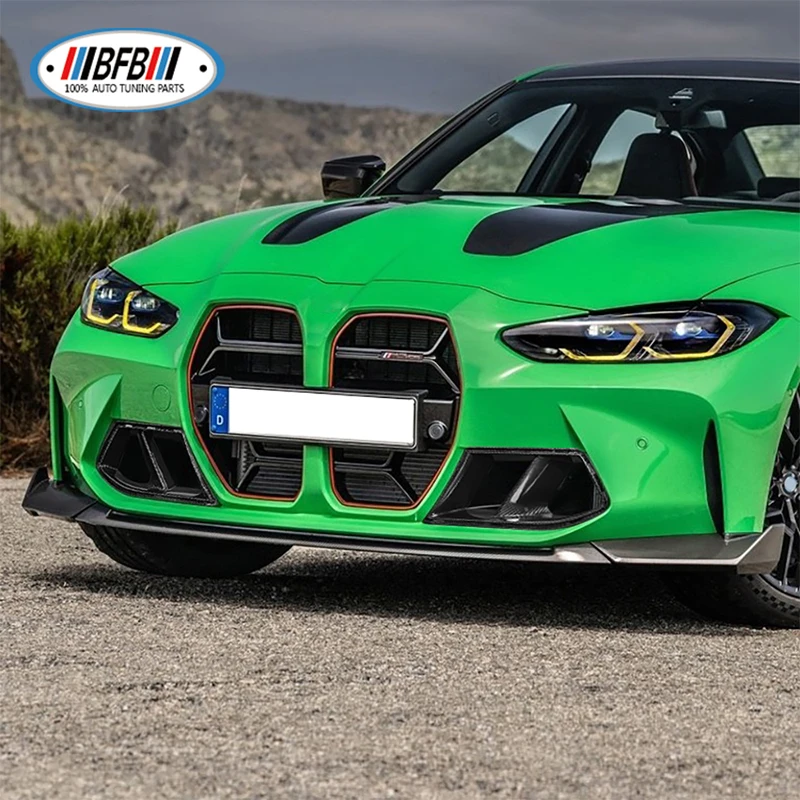BFB для BMW G80 M3 G82 G83 M4 2020 + Реальные Сухие углепластиковые боковые вентиляционные отверстия переднего бампера