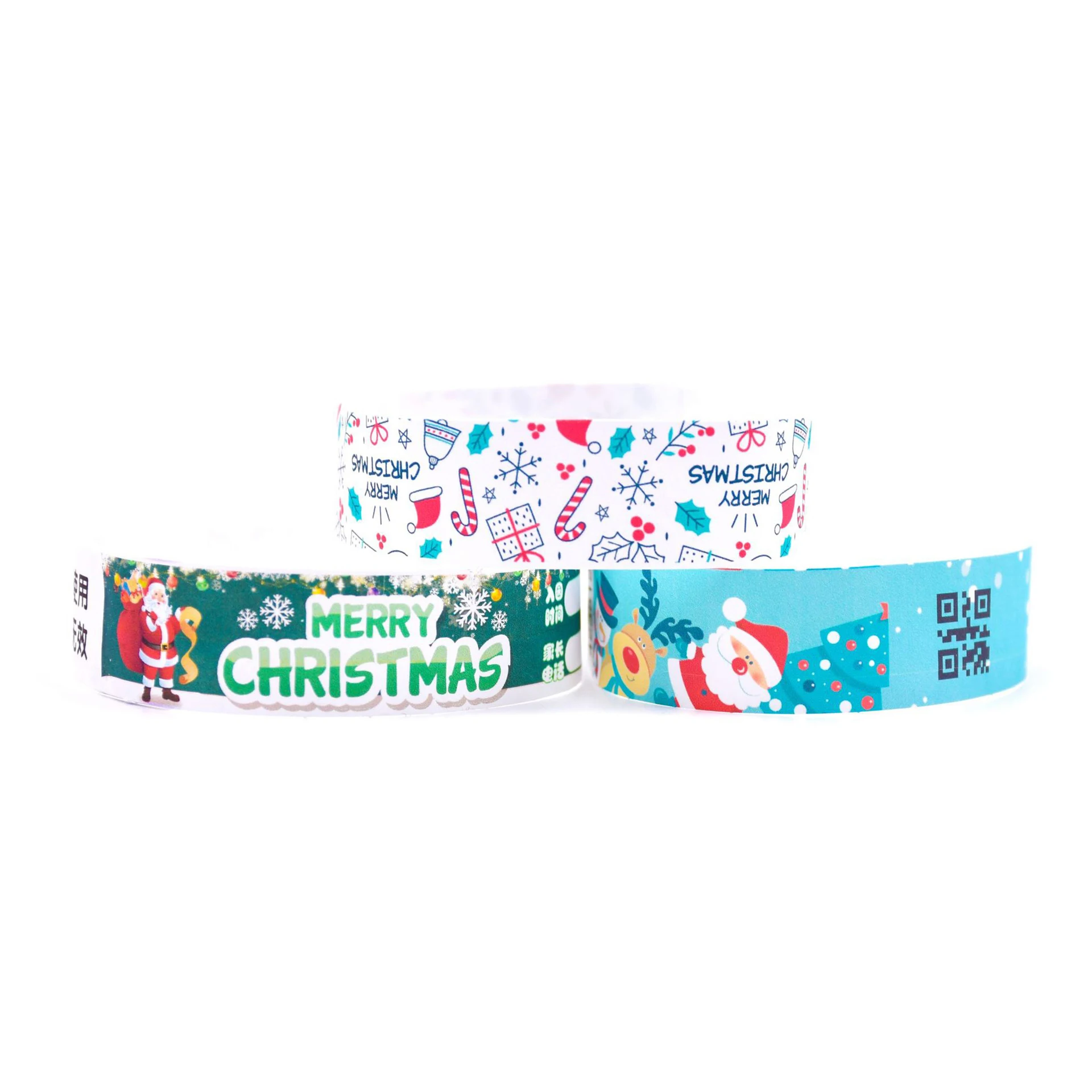 Custom logo color printing bracelets personalized dupont paper wristbands for events