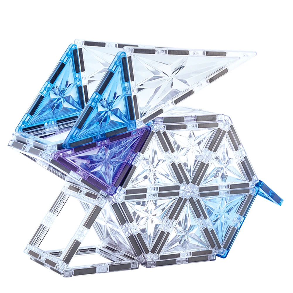 Hot Sales Factory Wholesale OEM ODM Custom Colors CPC ABS Plastic Children Educational Starshine Magnetic Tiles Toys for Kids