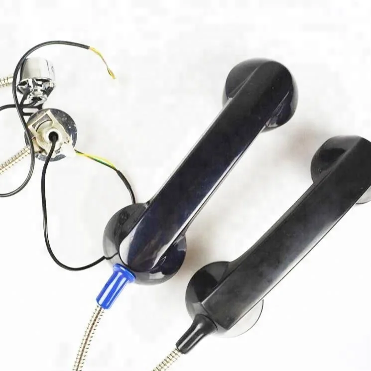 High quality ABS door phone handset vandal resistant public phone handset kiosk
